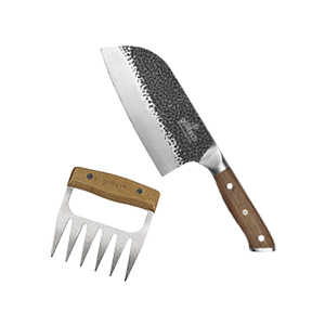 Set Vikingo cuchillo machete y garra de oso Grilltech